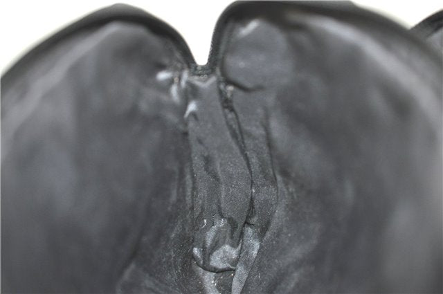 Authentic GUCCI Clutch Hand Bag Purse Nylon Leather 0181607 Black J3881