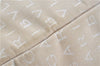 Authentic BVLGARI Logomania Tote Shoulder Bag Canvas Leather Beige Brown J3919