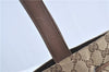 Authentic GUCCI Shoulder Tote Bag Purse GG Canvas Leather 0021053 Brown J3928