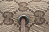 Authentic GUCCI Shoulder Tote Bag Purse GG Canvas Leather 0021053 Brown J3928