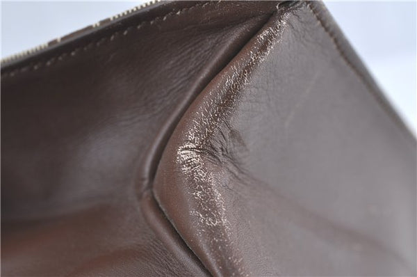 Authentic GUCCI Shoulder Tote Bag Purse GG Canvas Leather 0021053 Brown J3928