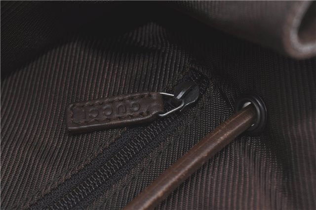 Authentic GUCCI Shoulder Tote Bag Purse GG Canvas Leather 0021053 Brown J3928