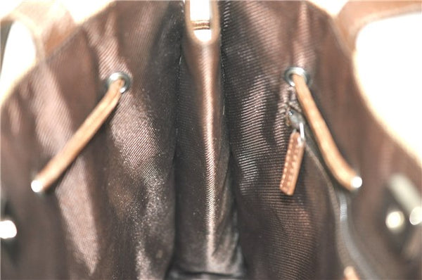 Authentic GUCCI Shoulder Tote Bag Purse GG Canvas Leather 0021053 Brown J3928