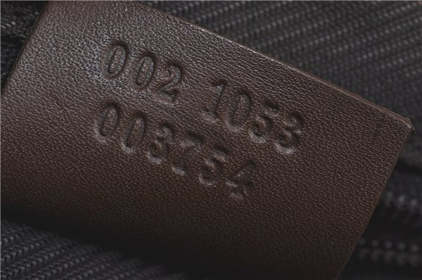 Authentic GUCCI Shoulder Tote Bag Purse GG Canvas Leather 0021053 Brown J3928