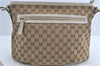 Authentic GUCCI Shoulder Cross Body Bag GG Canvas Leather 388930 Brown J3932