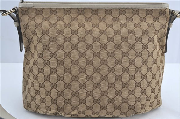 Authentic GUCCI Shoulder Cross Body Bag GG Canvas Leather 388930 Brown J3932