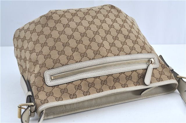 Authentic GUCCI Shoulder Cross Body Bag GG Canvas Leather 388930 Brown J3932