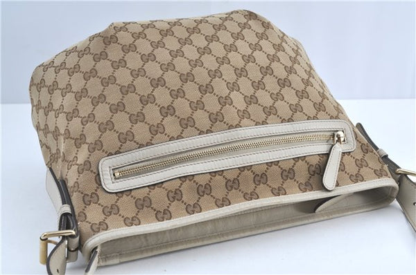 Authentic GUCCI Shoulder Cross Body Bag GG Canvas Leather 388930 Brown J3932