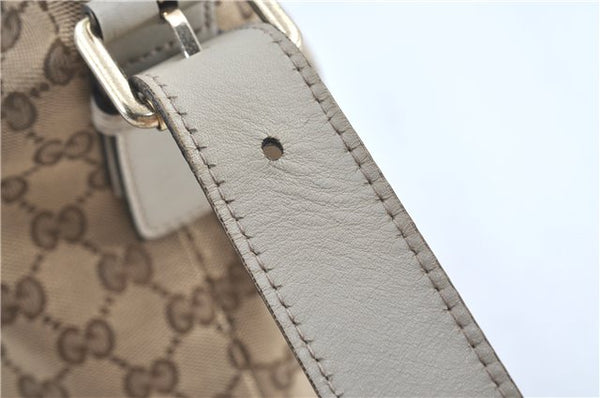 Authentic GUCCI Shoulder Cross Body Bag GG Canvas Leather 388930 Brown J3932