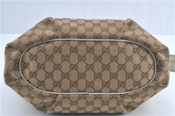 Authentic GUCCI Shoulder Cross Body Bag GG Canvas Leather 388930 Brown J3932