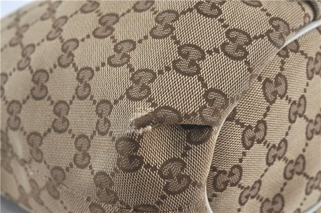 Authentic GUCCI Shoulder Cross Body Bag GG Canvas Leather 388930 Brown J3932