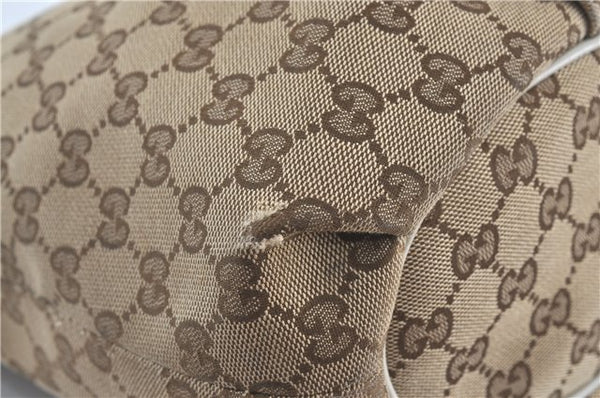 Authentic GUCCI Shoulder Cross Body Bag GG Canvas Leather 388930 Brown J3932