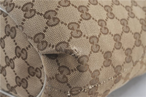 Authentic GUCCI Shoulder Cross Body Bag GG Canvas Leather 388930 Brown J3932