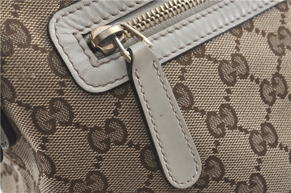 Authentic GUCCI Shoulder Cross Body Bag GG Canvas Leather 388930 Brown J3932