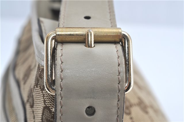 Authentic GUCCI Shoulder Cross Body Bag GG Canvas Leather 388930 Brown J3932