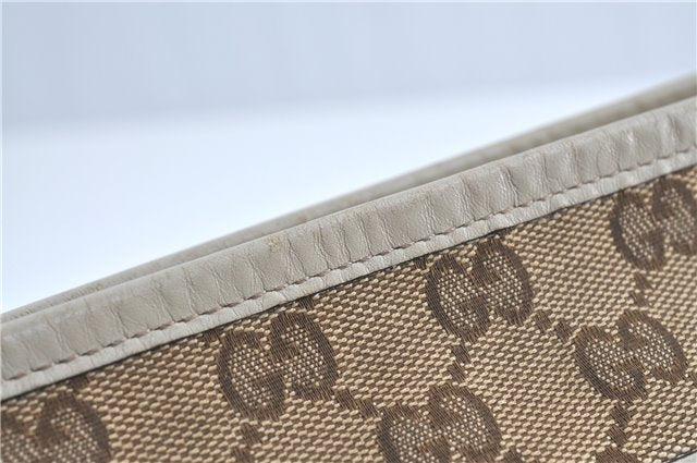 Authentic GUCCI Shoulder Cross Body Bag GG Canvas Leather 388930 Brown J3932