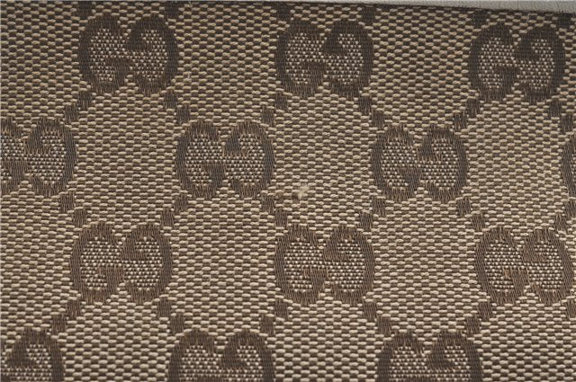 Authentic GUCCI Shoulder Cross Body Bag GG Canvas Leather 388930 Brown J3932