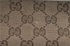 Authentic GUCCI Shoulder Cross Body Bag GG Canvas Leather 388930 Brown J3932