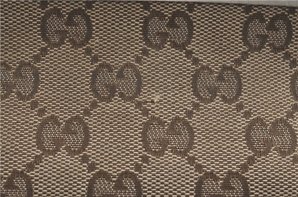 Authentic GUCCI Shoulder Cross Body Bag GG Canvas Leather 388930 Brown J3932