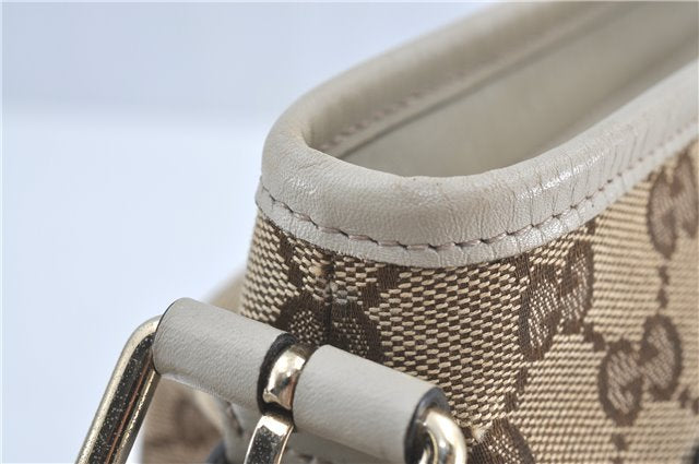 Authentic GUCCI Shoulder Cross Body Bag GG Canvas Leather 388930 Brown J3932