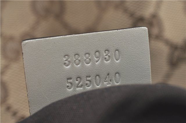 Authentic GUCCI Shoulder Cross Body Bag GG Canvas Leather 388930 Brown J3932