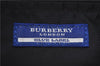 Authentic BURBERRY BLUE LABEL Check Hand Bag Purse Nylon Leather Beige J3980