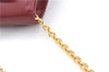 Authentic Salvatore Ferragamo Vara Chain Shoulder Cross Bag Leather Red J3982