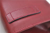 Authentic Salvatore Ferragamo Vara Chain Shoulder Cross Bag Leather Red J3982