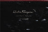 Authentic Salvatore Ferragamo Vara Chain Shoulder Cross Bag Leather Red J3982