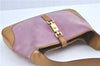 Authentic GUCCI Jackie Shoulder Hand Bag Purse Suede Leather 0013305 Pink J4001