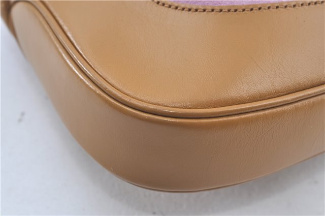 Authentic GUCCI Jackie Shoulder Hand Bag Purse Suede Leather 0013305 Pink J4001