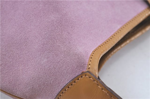 Authentic GUCCI Jackie Shoulder Hand Bag Purse Suede Leather 0013305 Pink J4001