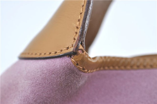 Authentic GUCCI Jackie Shoulder Hand Bag Purse Suede Leather 0013305 Pink J4001