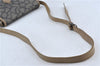 Auth YVES SAINT LAURENT Shoulder Cross Bag Purse PVC Leather Brown Beige J4005