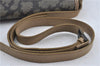 Auth YVES SAINT LAURENT Shoulder Cross Bag Purse PVC Leather Brown Beige J4005