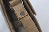 Auth YVES SAINT LAURENT Shoulder Cross Bag Purse PVC Leather Brown Beige J4005