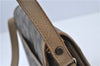 Auth YVES SAINT LAURENT Shoulder Cross Bag Purse PVC Leather Brown Beige J4005