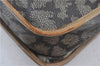 Auth YVES SAINT LAURENT Shoulder Cross Bag Purse PVC Leather Brown Beige J4005