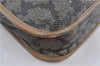 Auth YVES SAINT LAURENT Shoulder Cross Bag Purse PVC Leather Brown Beige J4005