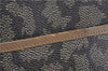 Auth YVES SAINT LAURENT Shoulder Cross Bag Purse PVC Leather Brown Beige J4005