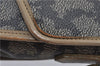 Auth YVES SAINT LAURENT Shoulder Cross Bag Purse PVC Leather Brown Beige J4005