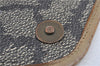Auth YVES SAINT LAURENT Shoulder Cross Bag Purse PVC Leather Brown Beige J4005