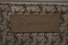 Auth YVES SAINT LAURENT Shoulder Cross Bag Purse PVC Leather Brown Beige J4005
