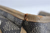 Auth YVES SAINT LAURENT Shoulder Cross Bag Purse PVC Leather Brown Beige J4005