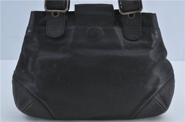 Authentic Chloe Shoulder Hand Bag Leather Black J4025