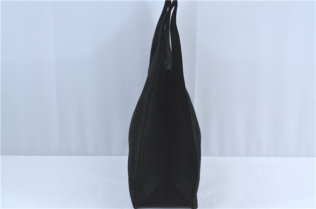 Authentic GUCCI Shoulder Hand Bag Purse Suede 0013167 Black J4066