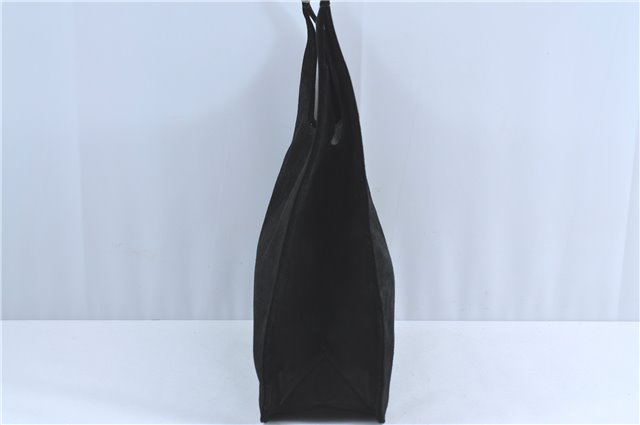 Authentic GUCCI Shoulder Hand Bag Purse Suede 0013167 Black J4066