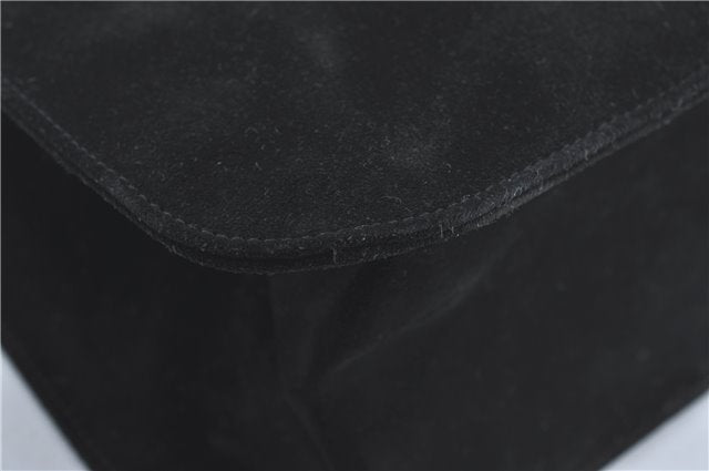 Authentic GUCCI Shoulder Hand Bag Purse Suede 0013167 Black J4066