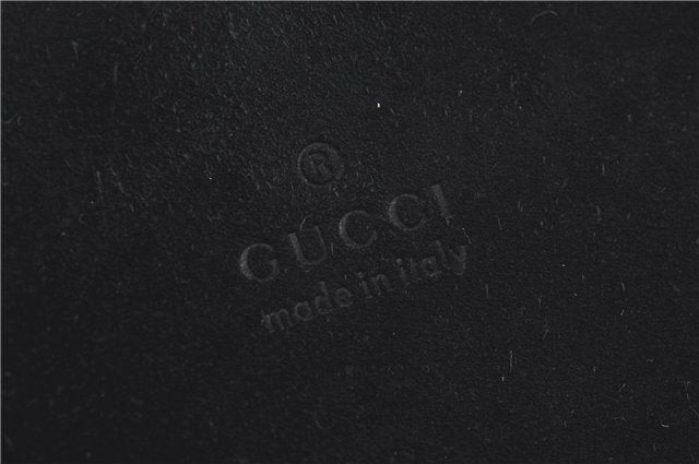 Authentic GUCCI Shoulder Hand Bag Purse Suede 0013167 Black J4066