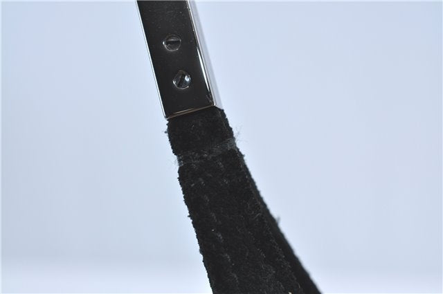 Authentic GUCCI Shoulder Hand Bag Purse Suede 0013167 Black J4066